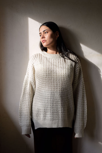 The HONEYCOMB Knit Women's MILK