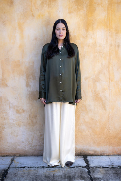 The Florence Shirt Dress OLIVE